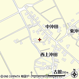 秋田県横手市平鹿町醍醐西上沖田26周辺の地図