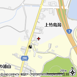 秋田県にかほ市飛上竹島潟30周辺の地図