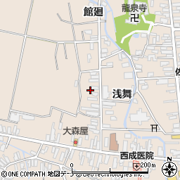 秋田県横手市平鹿町浅舞浅舞172周辺の地図
