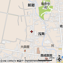 秋田県横手市平鹿町浅舞浅舞172-2周辺の地図