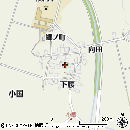 秋田県にかほ市小国下腰27-2周辺の地図