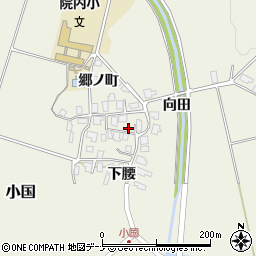 秋田県にかほ市小国下腰27周辺の地図