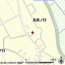 秋田県横手市平鹿町醍醐北萩ノ目周辺の地図