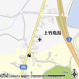 秋田県にかほ市飛上竹島潟30-3周辺の地図