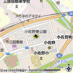 小佐野東公園周辺の地図