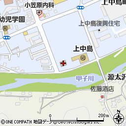 上中島児童館周辺の地図