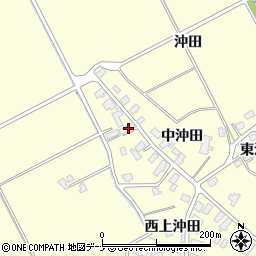 秋田県横手市平鹿町醍醐西上沖田12周辺の地図