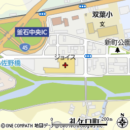 ジョイス釜石店周辺の地図