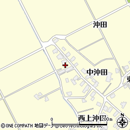 秋田県横手市平鹿町醍醐西上沖田11周辺の地図