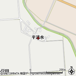 秋田県横手市平鹿町樽見内平清水周辺の地図