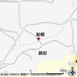 秋田県にかほ市飛（船橋）周辺の地図