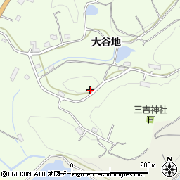 秋田県横手市外目大谷地周辺の地図