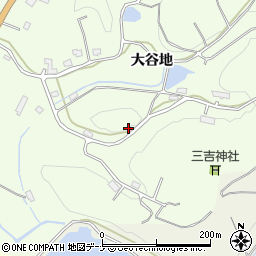 秋田県横手市外目（大谷地）周辺の地図