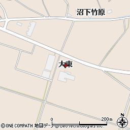 秋田県横手市平鹿町浅舞（大東）周辺の地図