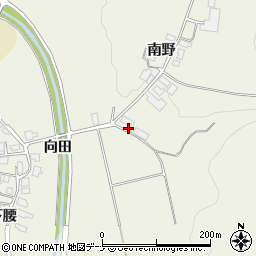 秋田県にかほ市小国南野25周辺の地図