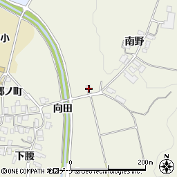 秋田県にかほ市小国向田10周辺の地図