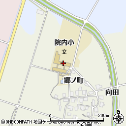 にかほ市立院内小学校周辺の地図