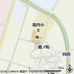 にかほ市立院内小学校周辺の地図