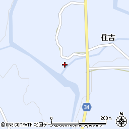 秋田県由利本荘市東由利田代亀嶋周辺の地図