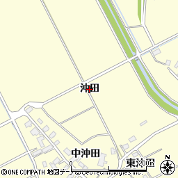 秋田県横手市平鹿町醍醐（沖田）周辺の地図