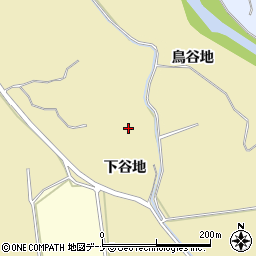 秋田県にかほ市黒川下谷地周辺の地図