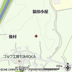 秋田県横手市外目周辺の地図