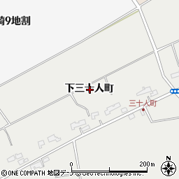 岩手県北上市相去町下三十人町周辺の地図