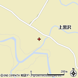 秋田県横手市山内黒沢荒沢口周辺の地図