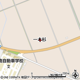 秋田県横手市平鹿町浅舞一本杉周辺の地図