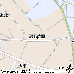 秋田県横手市平鹿町浅舞沼下竹原周辺の地図
