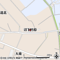 秋田県横手市平鹿町浅舞（沼下竹原）周辺の地図
