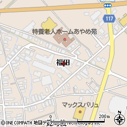 秋田県横手市平鹿町浅舞福田周辺の地図