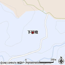 秋田県由利本荘市矢島町立石（下貝喰）周辺の地図