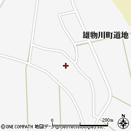 秋田県横手市雄物川町道地家東周辺の地図