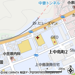 釜石共栄サンパルクバラエティーショップメイズマート周辺の地図