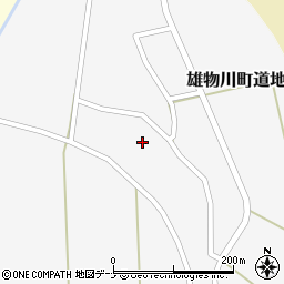 秋田県横手市雄物川町道地家東168周辺の地図