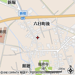 秋田県横手市平鹿町浅舞六日町後3周辺の地図