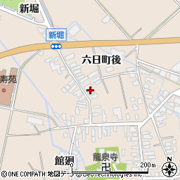 秋田県横手市平鹿町浅舞六日町後2周辺の地図