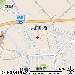 秋田県横手市平鹿町浅舞六日町後7周辺の地図
