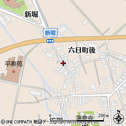 秋田県横手市平鹿町浅舞六日町後周辺の地図