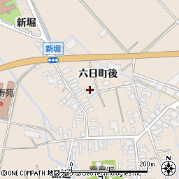 秋田県横手市平鹿町浅舞六日町後1周辺の地図