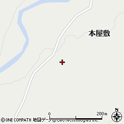 岩手県西和賀町（和賀郡）本屋敷（４８地割）周辺の地図