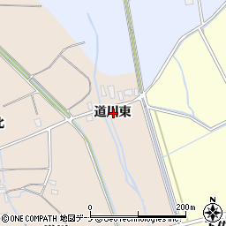 秋田県横手市平鹿町浅舞道川東周辺の地図
