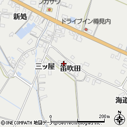 秋田県横手市平鹿町樽見内笛吹田7周辺の地図