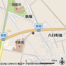 秋田県横手市平鹿町浅舞新堀122周辺の地図