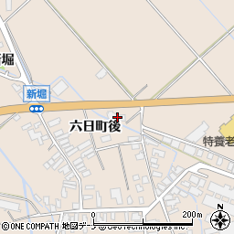 秋田県横手市平鹿町浅舞六日町後182周辺の地図