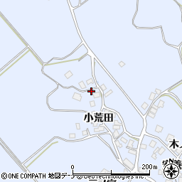 秋田県にかほ市田抓小荒田88周辺の地図