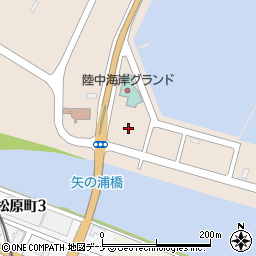 岩手県釜石市港町周辺の地図