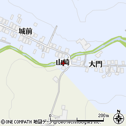 秋田県にかほ市院内山崎周辺の地図