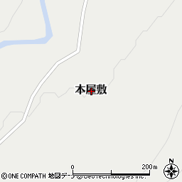 岩手県和賀郡西和賀町本屋敷周辺の地図